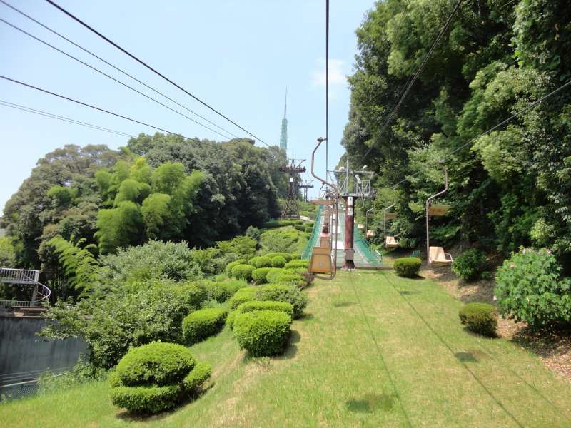 Ehime Private Tour - Charlifts. They are a little bit scrary to ride on. Usually people get in a cable car.