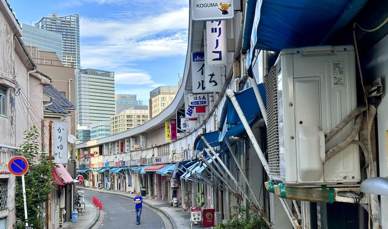 Yokohama Private Tour - A retro riverside building with 60 small bars (#D)