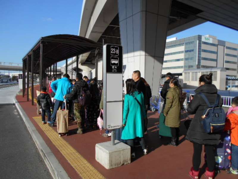 Narita Private Tour - bus/ van parking area of Narita Airport meet place