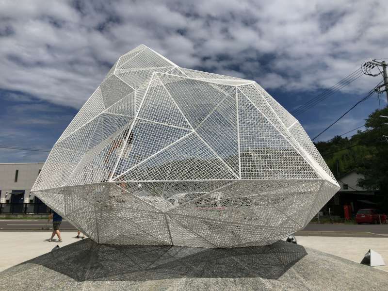 Kagawa Private Tour - Naoshima Pavilion comprised of approx. 250 pieces of stainless steel network, designed by a hopeful architect, Sou Fujimoto