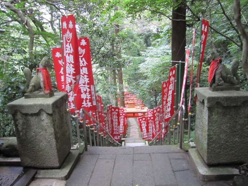 Kamakura Private Tour - Sasuke-inari shrine: Numerous red flags and tori-gates