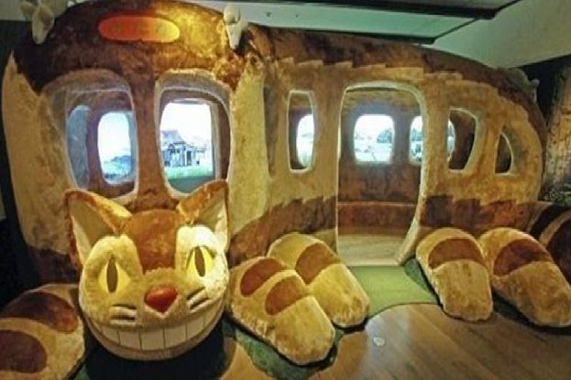 Tokyo Private Tour - Children can touch and go into an actual Cat Bus from "My Neighbor Totoro" in a room on the second floor of "Ghibli Museum, Mitaka". The Museum is located inside the Inikashira Park, within walking distance from JR or Inokashira Line Kichijyoji Station.