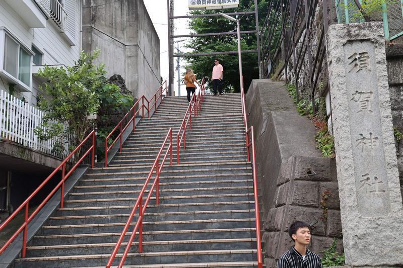 Tokyo Private Tour - Your Name Stairs to Suga Shrine, which appear in the final sciene of the Anime film "Your Name" is real in Tokyo.