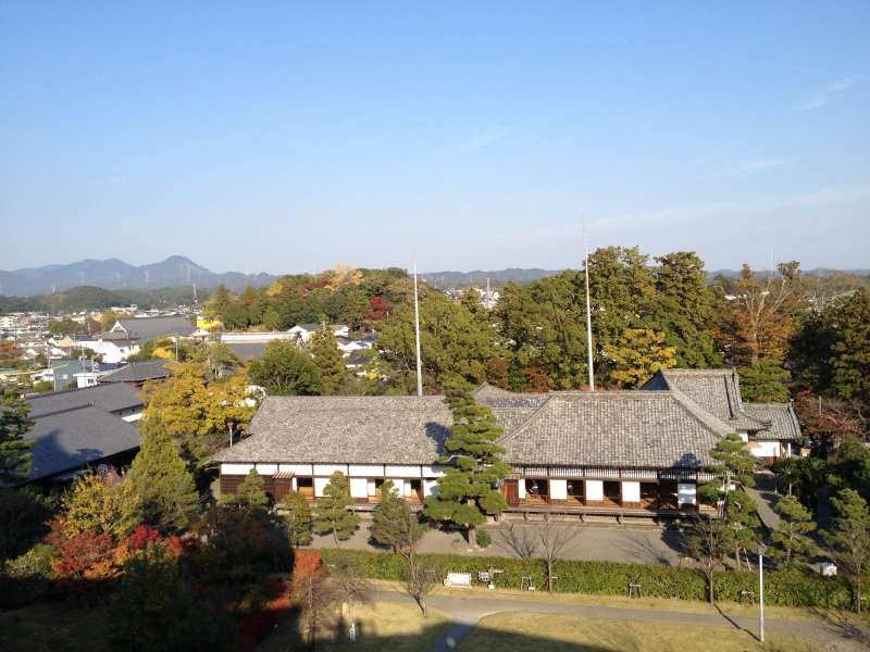 Other Shizuoka Locations Private Tour - Looking down at the Ninomaru Palace and the city of Kakegawa from the castle tower