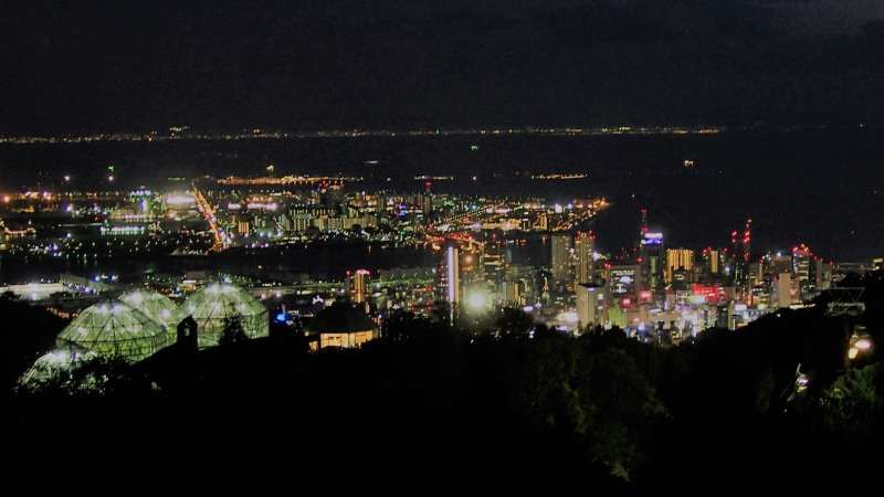 Hyogo Private Tour - Night view from Nunobiki Herb Garden (open only on weekends and specific dates during summer)