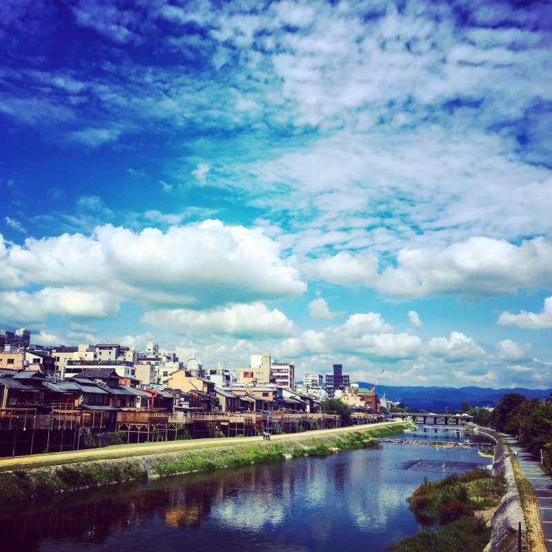 Kyoto Private Tour - View of Kamo River, going through the center of Kyoto