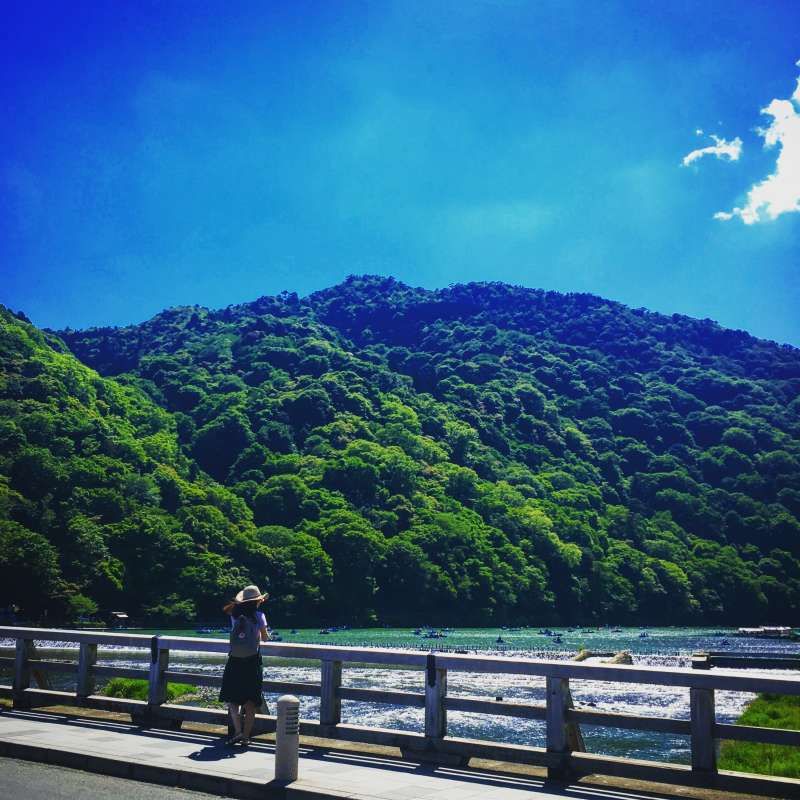 Kyoto Private Tour - The scenery of Togetsukyo bridge is so beautiful ..!