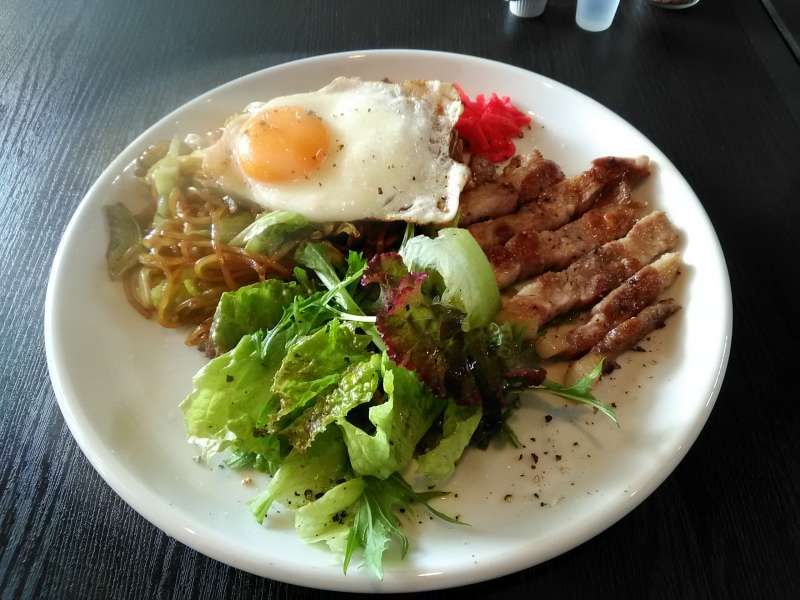 Shimizu Private Tour - Fujinomiya is known for delicious fried noodles and pork!  Yum!