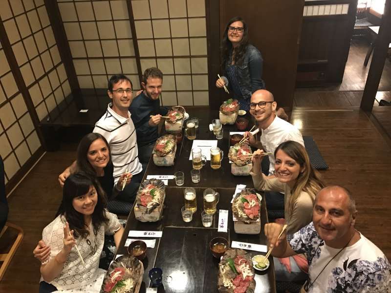 Takayama Private Tour - Dinner with guests and eating Hoba miso with hida beef