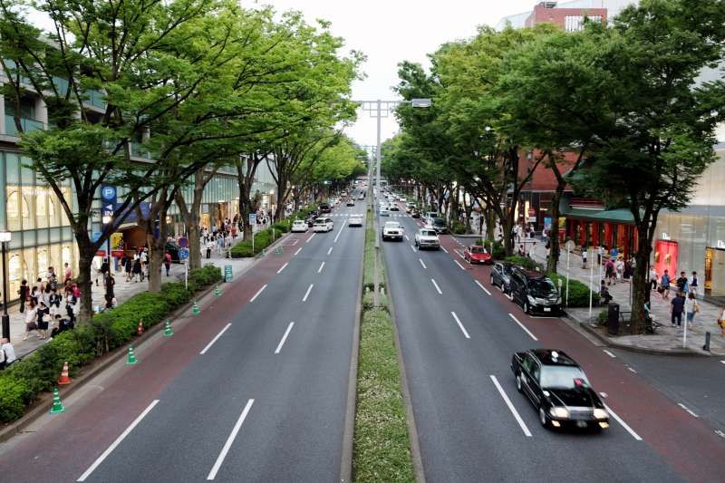 Tokyo Private Tour - Omote-sando street. Both sides of the road, there are many  luxury brand shops.