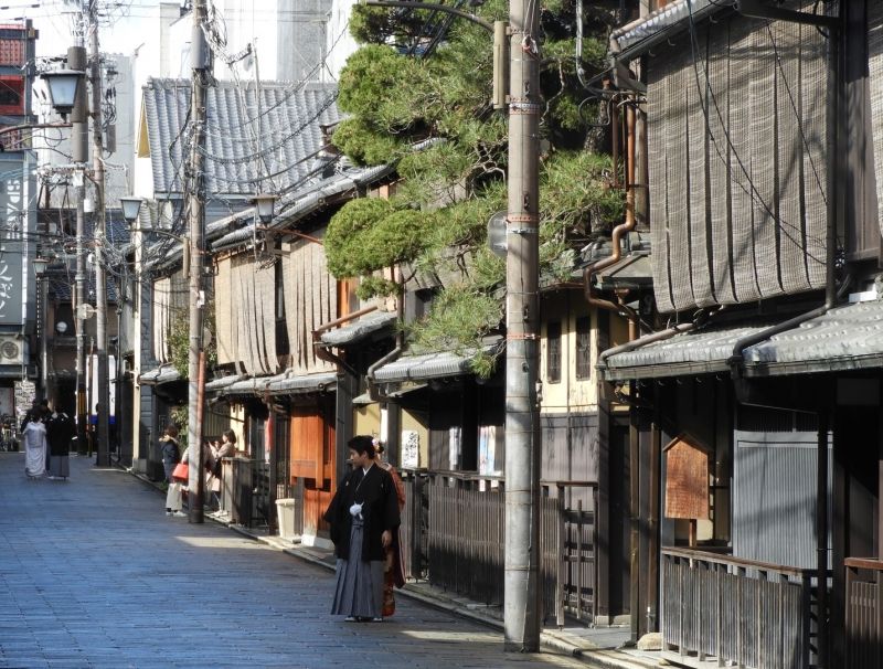 Kyoto Private Tour - Old Japanese style houses in Shinbashi street / Gion area