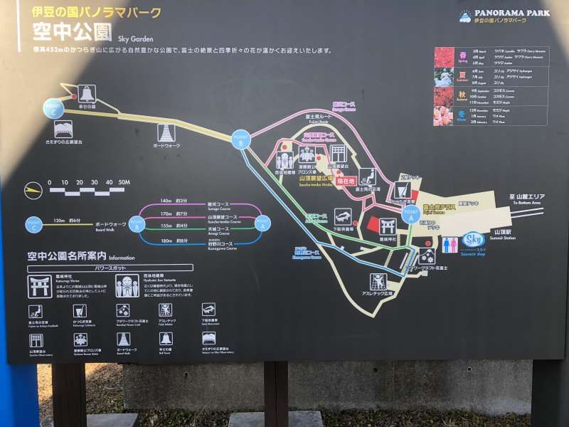 Other Shizuoka Locations Private Tour - The map of Sky Garden; there are many attractions to enjoy yourself besides its magnificent view.