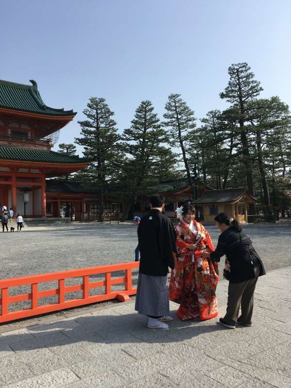 Kyoto Private Tour - Japanese wedding at Heian Shrine.