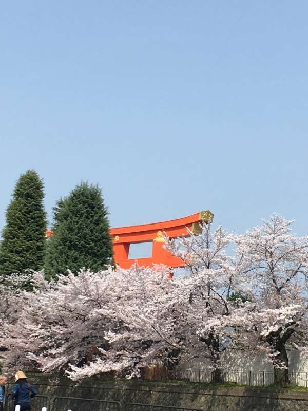 Kyoto Private Tour - Remarkable huge red shrine in front of  Heian Shrine.