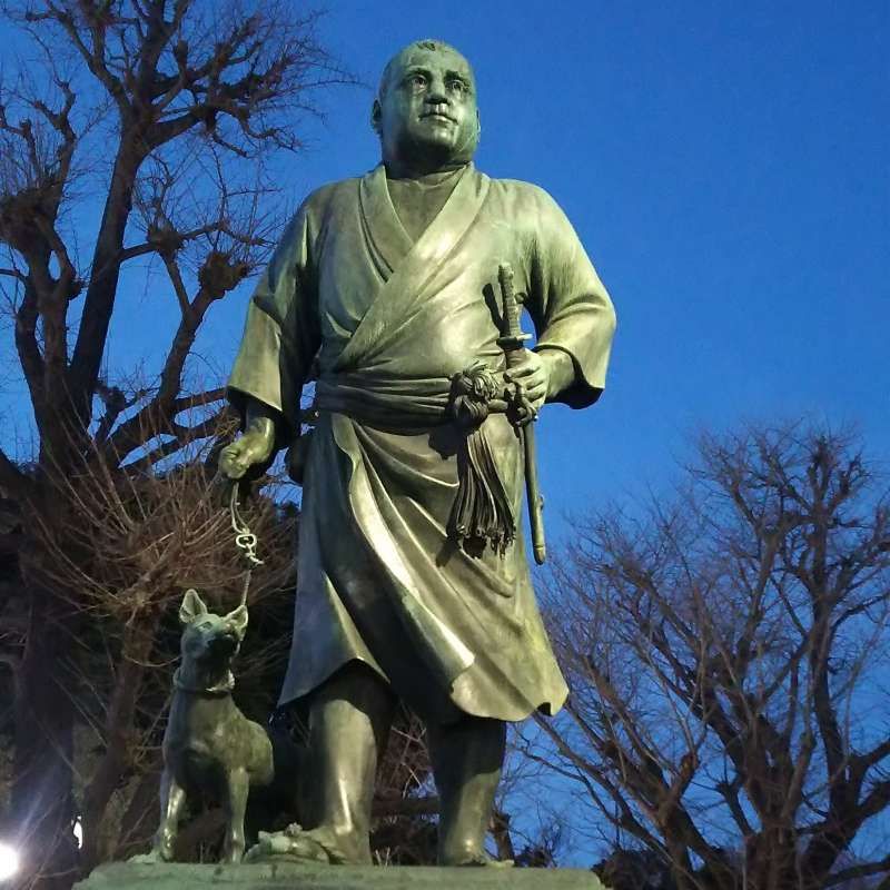 Tokyo Private Tour - Most popular historic figure, Saigo Takamori, standing in Ueno Park