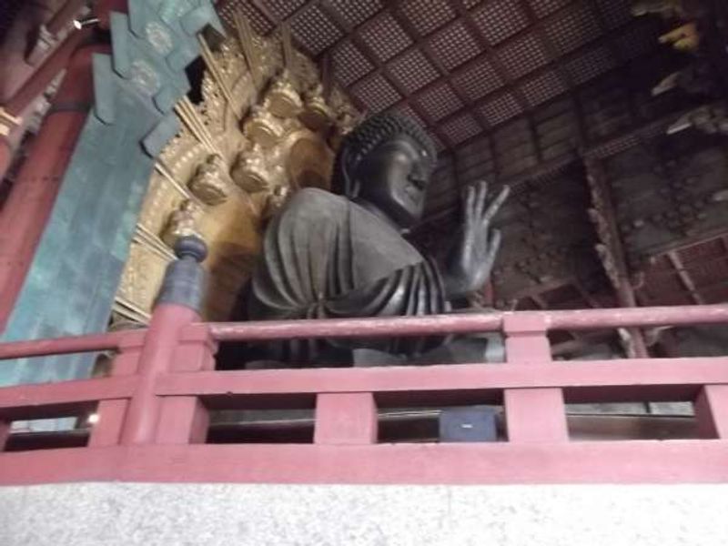 Nara Private Tour - This is the Great Buddha seen from the right side.