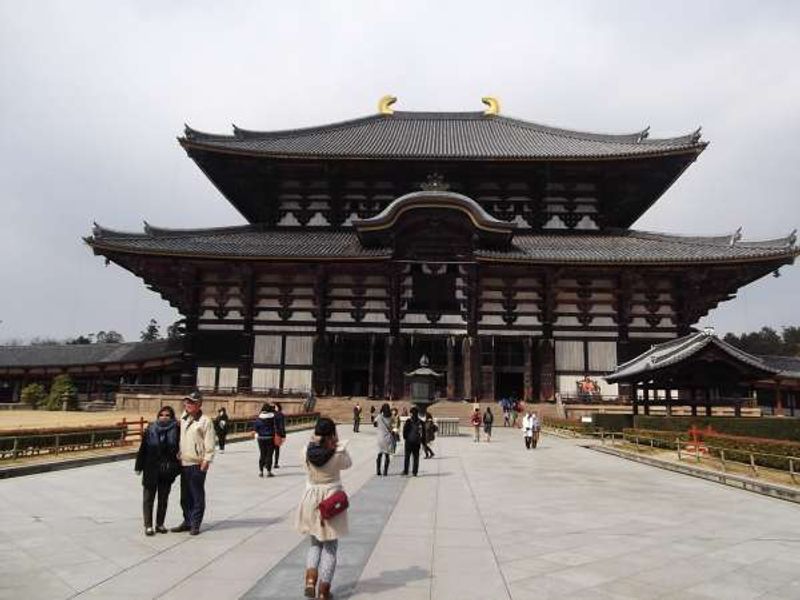 Nara Private Tour - This is the front view of Todaiji temple.