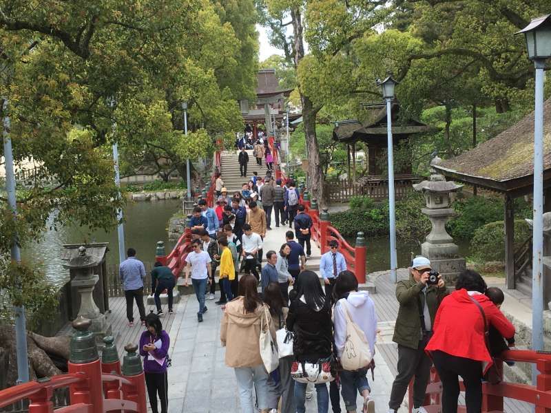 Fukuoka Private Tour - Dazaifu Tenmanngu Shrine  sacred to the memory of Michizane Sugawara, also known as " the god of literature or calligraphy."