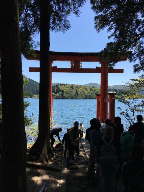 Hakone Private Tour - Floating torii gate of Hakone Shrine.