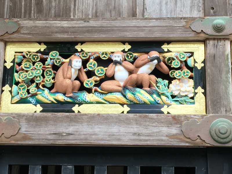 Tokyo Private Tour - Three Monkey Sculpture at Toshogu Shrine