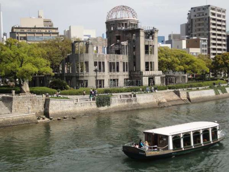 Hiroshima Private Tour - In December 1996, this Atomic Bomb Dome was registered on the UNESCO World Heritage List based on the Convention for the Protection of the World Cultural and Natural Heritage. As a historical witness that conveys the disaster of the first atomic bombing in history, and as a symbol of enduring peace, this dome has been standing for 70 years. 