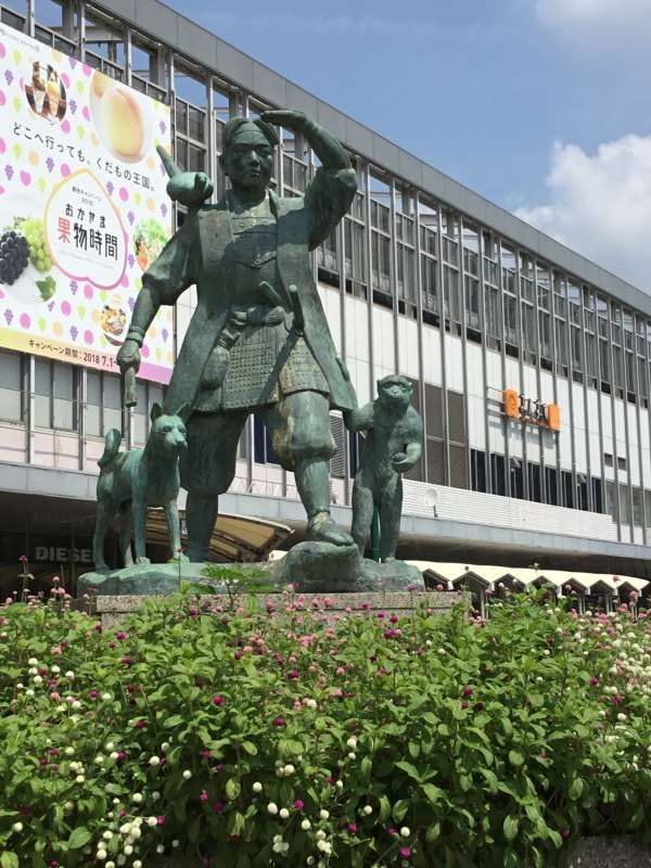 Okayama Private Tour - Meeting place(Momotarou statue in front of JR Okayama station,east side)