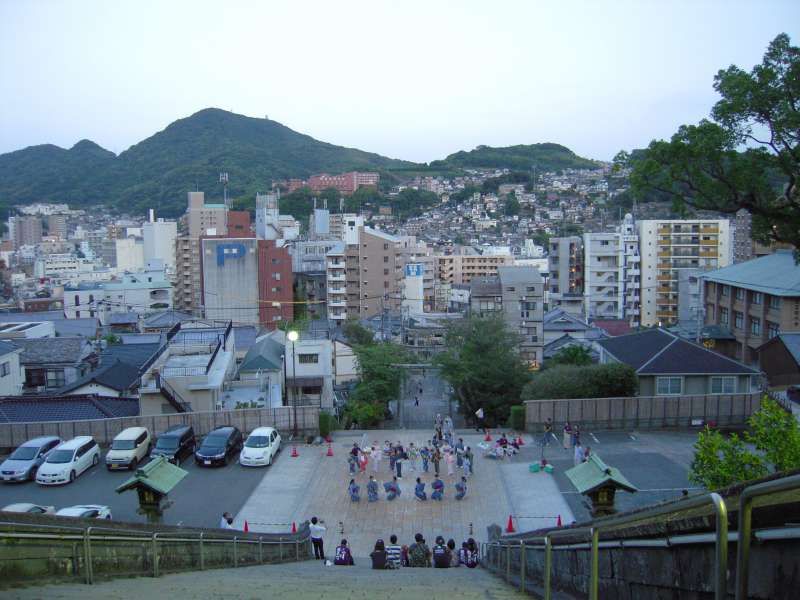 Fukuoka Private Tour - After climbing up you'll get to see this beautiful view from Suwa shrine.