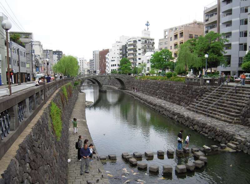 Fukuoka Private Tour - Megane-bashi bridge is the oldest stone bridge in Japan.