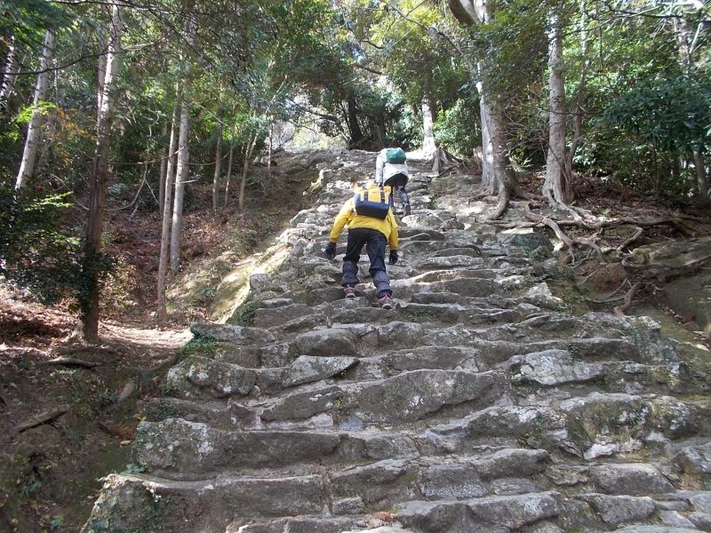 Wakayama Private Tour - Very steep stone steps at Kamikura shrine in Shingu city.