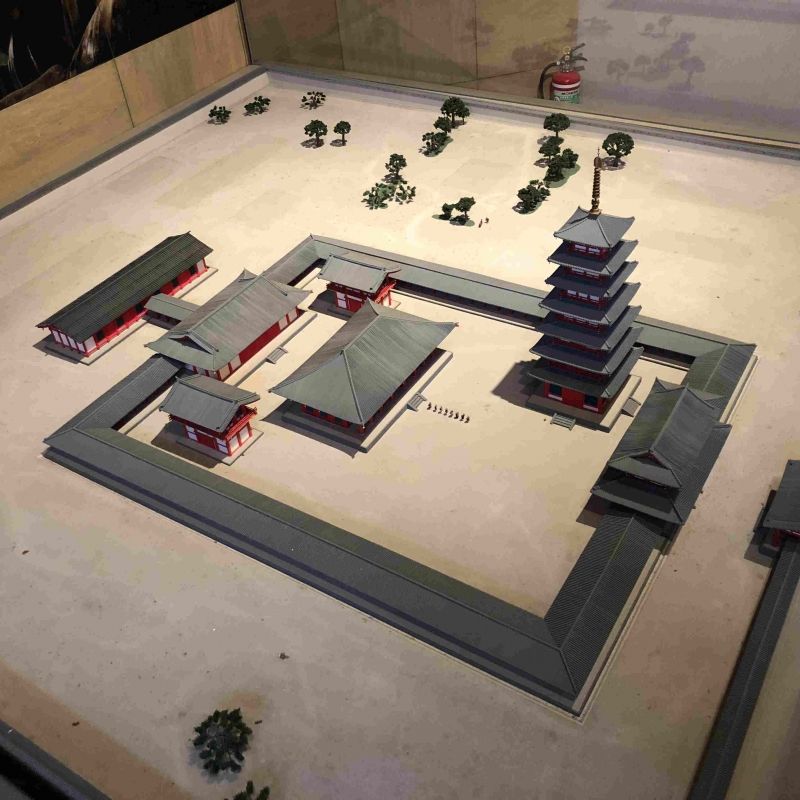 Wakayama Private Tour - A scaled model of Kokubunji temple in 7th century.