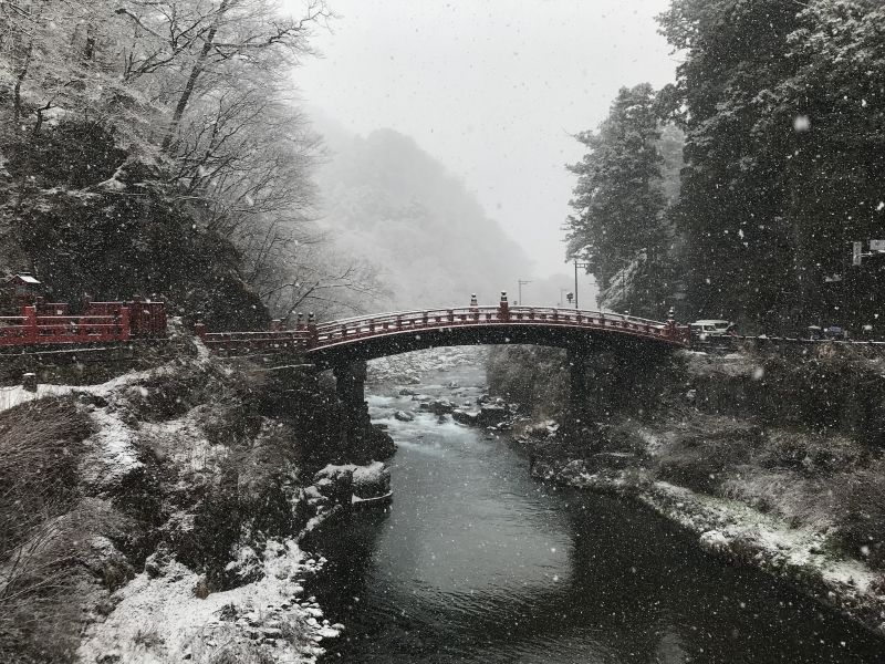 Nikko Private Tour - Shinkyo Bridge in snow