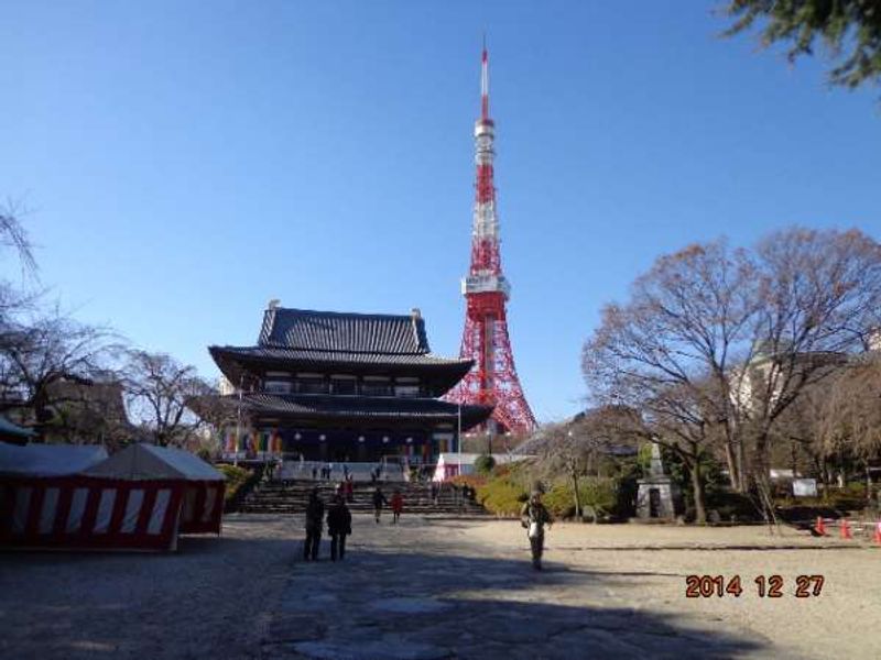 Tokyo Private Tour - Zojo-ji (Tokugawa Shogun's family temple) and Tokyo Tower ( 333m, Main observatory at 150m height , 900Yen))