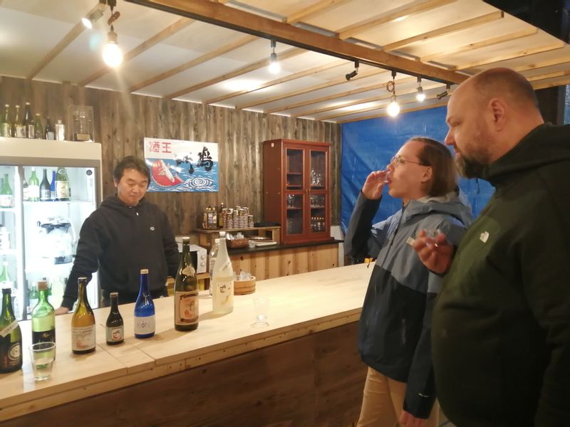 Tokushima Private Tour - Sake tasting at the store