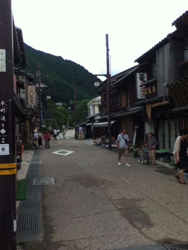 Hyogo Private Tour - The streets in Izushi are in grid like Kyoto. The houses are low hight in quiet surroundings like old-time Kyoto.