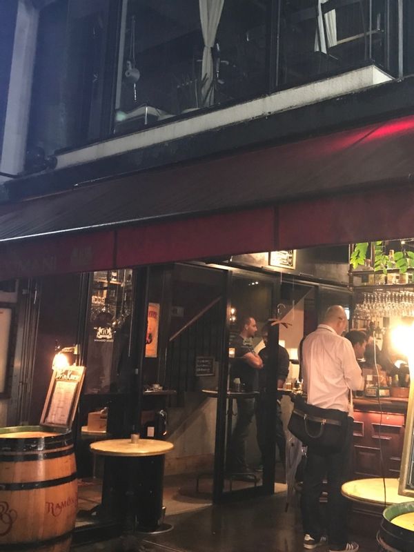 Miyagi Private Tour - A standing bar at Masaoka alley