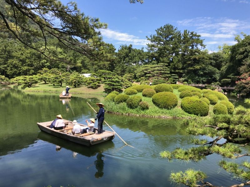 Kagawa Private Tour - Ritsurin Garden where you can enjoy riding a boat