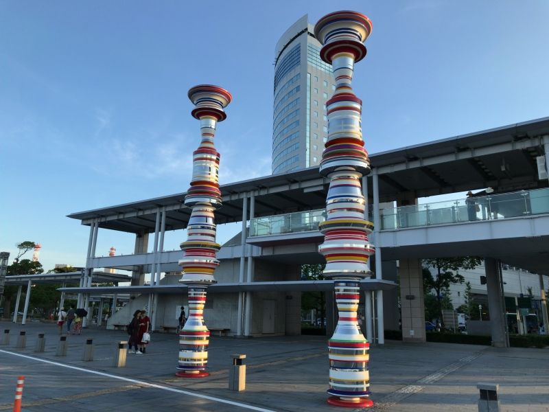 Kagawa Private Tour - Liminal Air - core -, situated at Takamatsu Port, designed by Shinji Ohmaki, a young contemporary artist