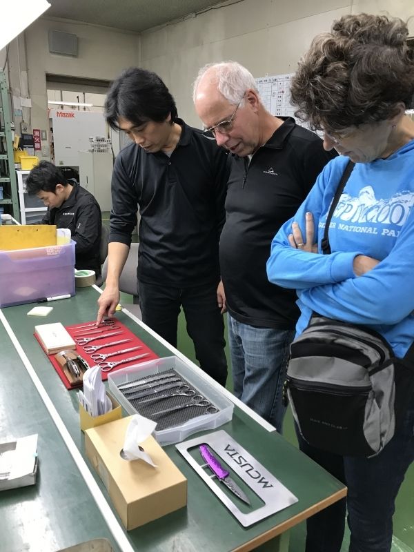 Gifu Private Tour - Tourist are visitting a knife factory and learning how high-quality products are made.