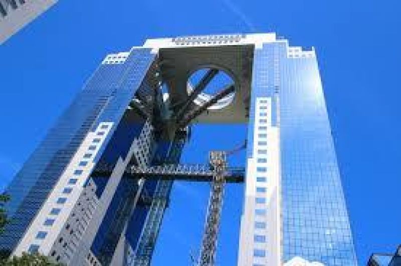 Osaka Private Tour - Umeda Sky Building is famous for its unique design of the structure and observatory at the top called Floating Garden.