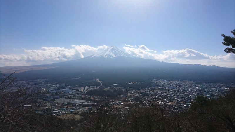 Mount Fuji Private Tour - Mt. Fuji seen from the observation platform near the top station of the Ropeway  
