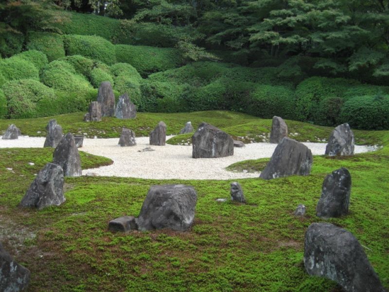 Kyoto Private Tour - Japanese garden consists of moss plant, rocks, and sand, which makes you calm down.