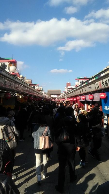 Tokyo Private Tour - In Asakusa, there is a temple town that offer you souvenirs. 