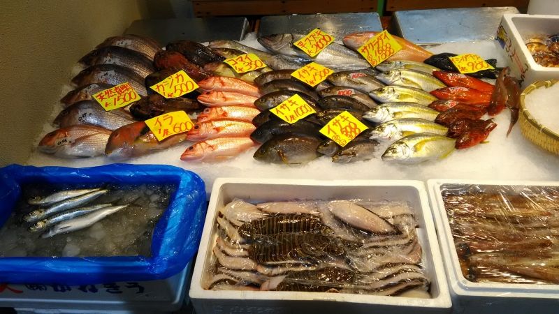 Tokyo Private Tour - Como una opción, pueden ir al mercado exterior de Tsukiji. Aquí no se hace la subasta de pescado,pero se sentirían el ambiente animado.