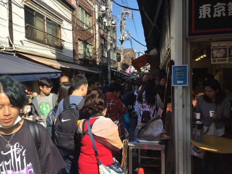 Tokyo Private Tour - Busy street in the market