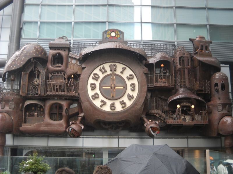 Tokyo Private Tour - Near Hamarikyu : Hayao Miyazaki's fantastic wall clock.