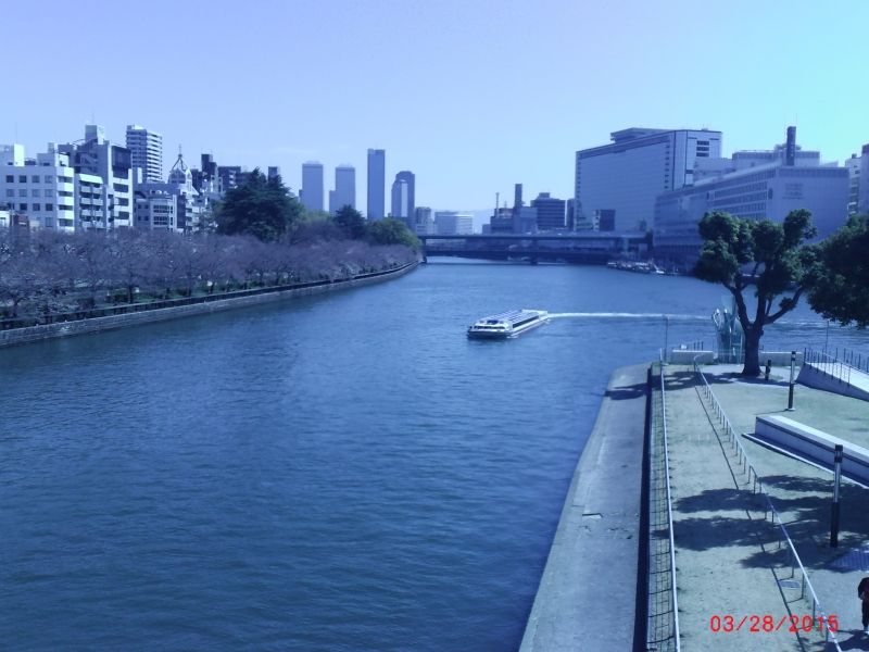 Osaka Private Tour - Oukawa river viewing from near Tenmabashi  station 