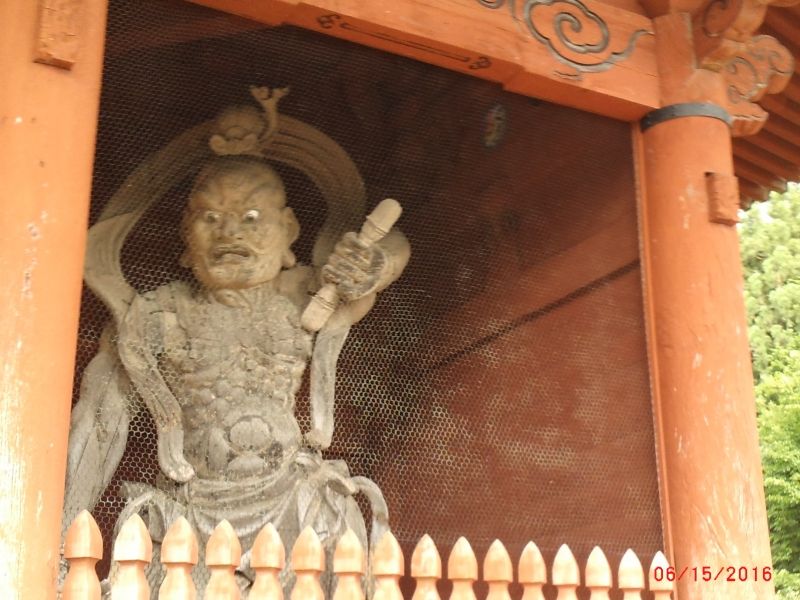 Mount Koya Private Tour - Koyasan Daimon front gate deva statue