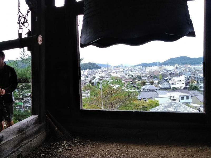 Gifu Private Tour - Seki Zenkoji Temple. Beautiful hilltop view with a bell tower. Fresh air.