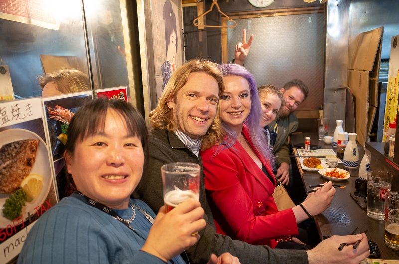 Tokyo Private Tour - (option) If you love drinking, Omoide yokocho (memory lane) in Shinjuku is the place to grab a drink.