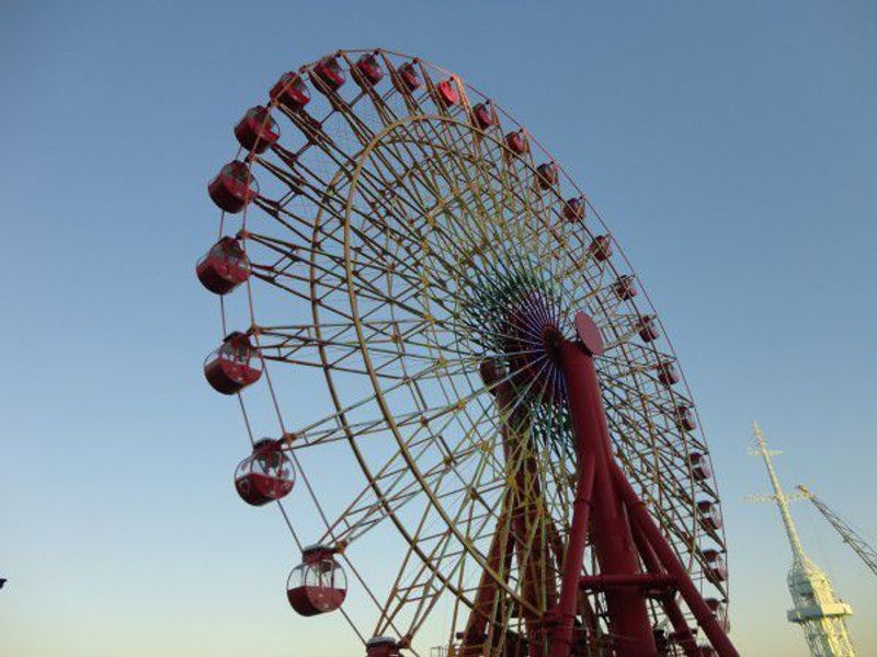 Kobe Private Tour - Ferris wheel at Harbor Land